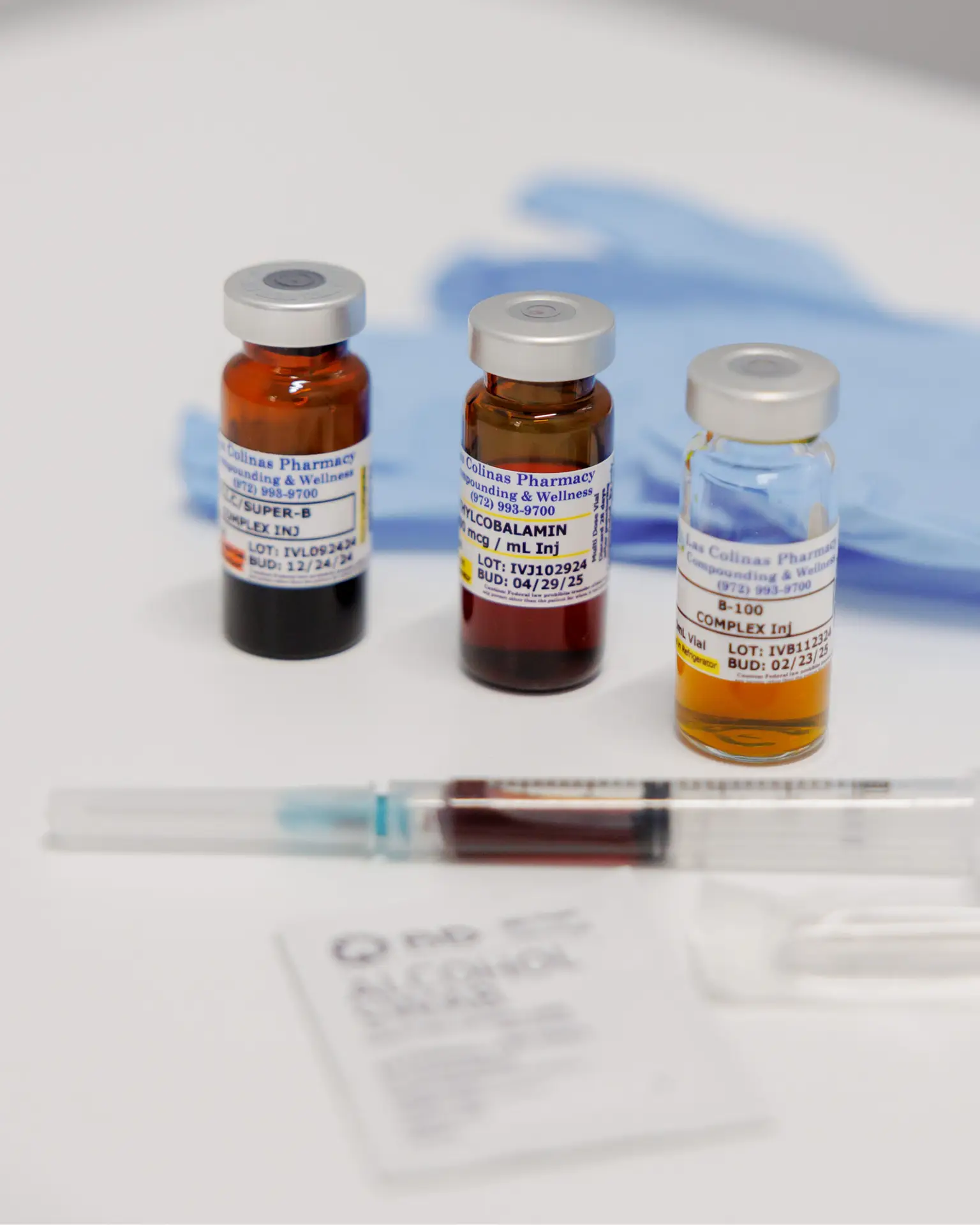 glass bottles of medicine